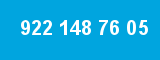 922 148 76 05 922 148 76 05